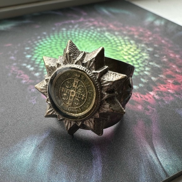 San Benito Star Ring VSA Vintage Sterling Silver 5.5 sz - Picture 6 of 7